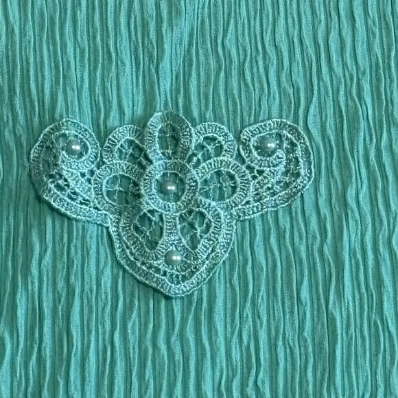 NWT 2 Piece Pant Suit Set Blouse Ribbed Dress Shirt Top Outfit USA Medium - Picture 13 of 15